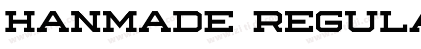 Hanmade Regular字体转换